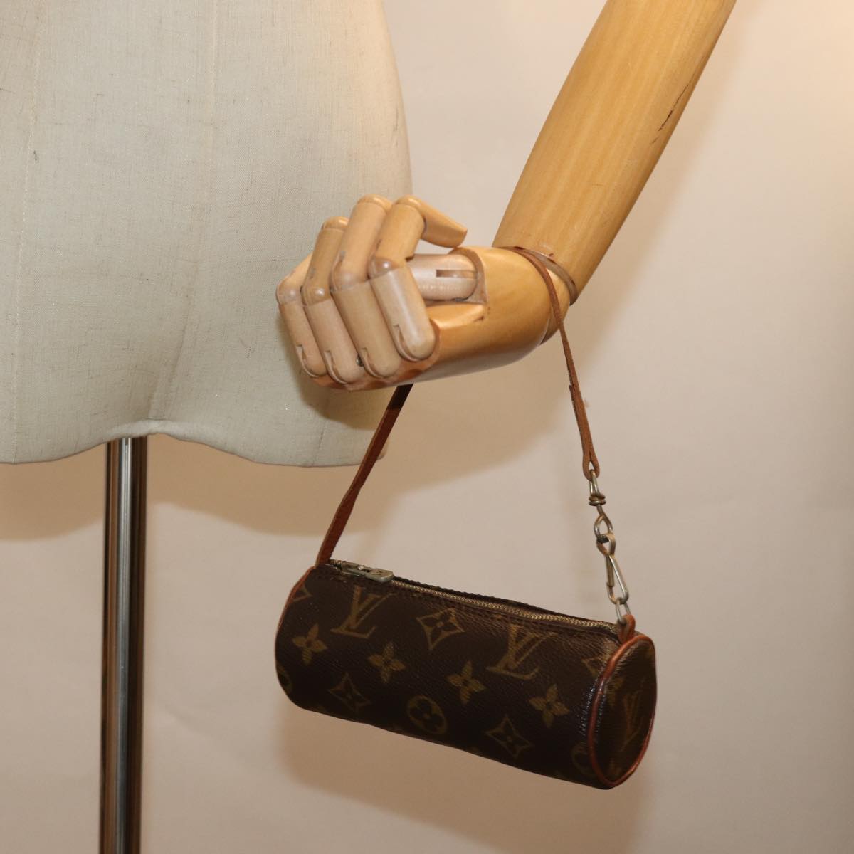 LOUIS VUITTON Monogram Papillon Pouch Vintage LV th4952