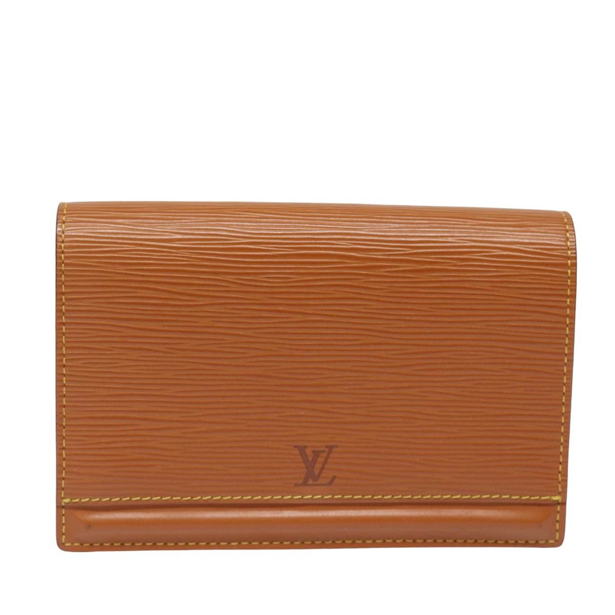 LOUIS VUITTON Epi Tilsitt Pouch Brown M52603 LV th5122