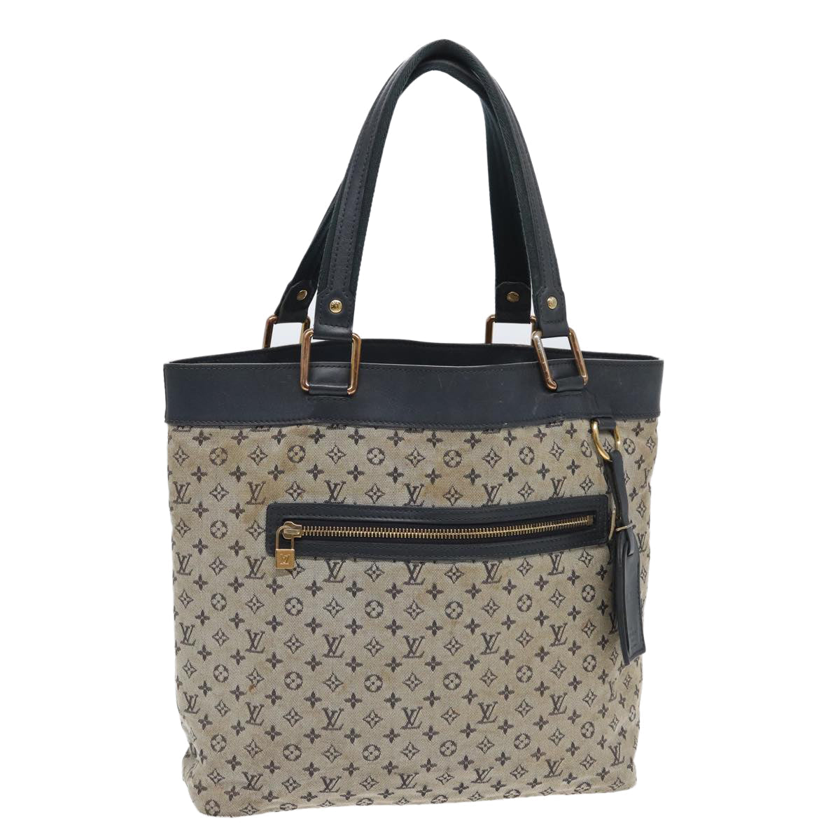 LOUIS VUITTON Monogram Mini Lucille GM Tote Bag Blue M92675 LV th5151