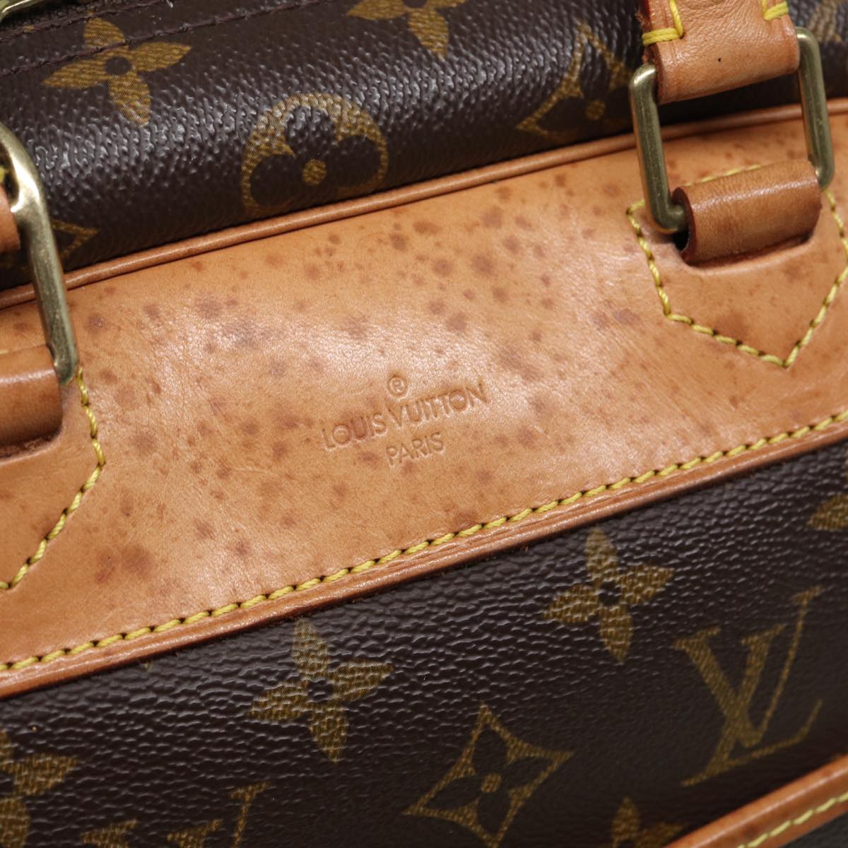 LOUIS VUITTON Monogram Deauville Hand Bag M47270 LV th5155