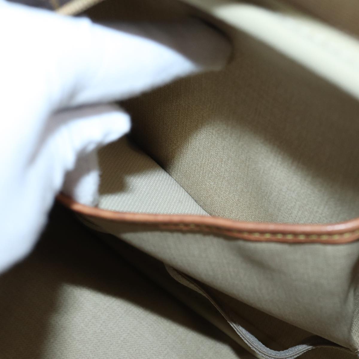 LOUIS VUITTON Monogram Deauville Hand Bag M47270 LV th5155