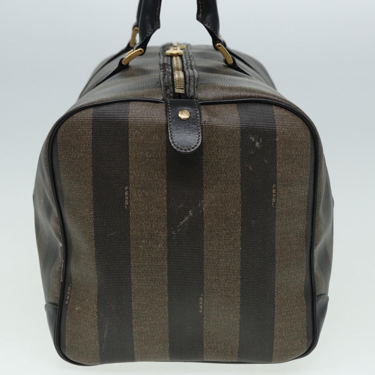 Luxury Fendi Pecan Canvas Boston Bag Brown Blackth5173