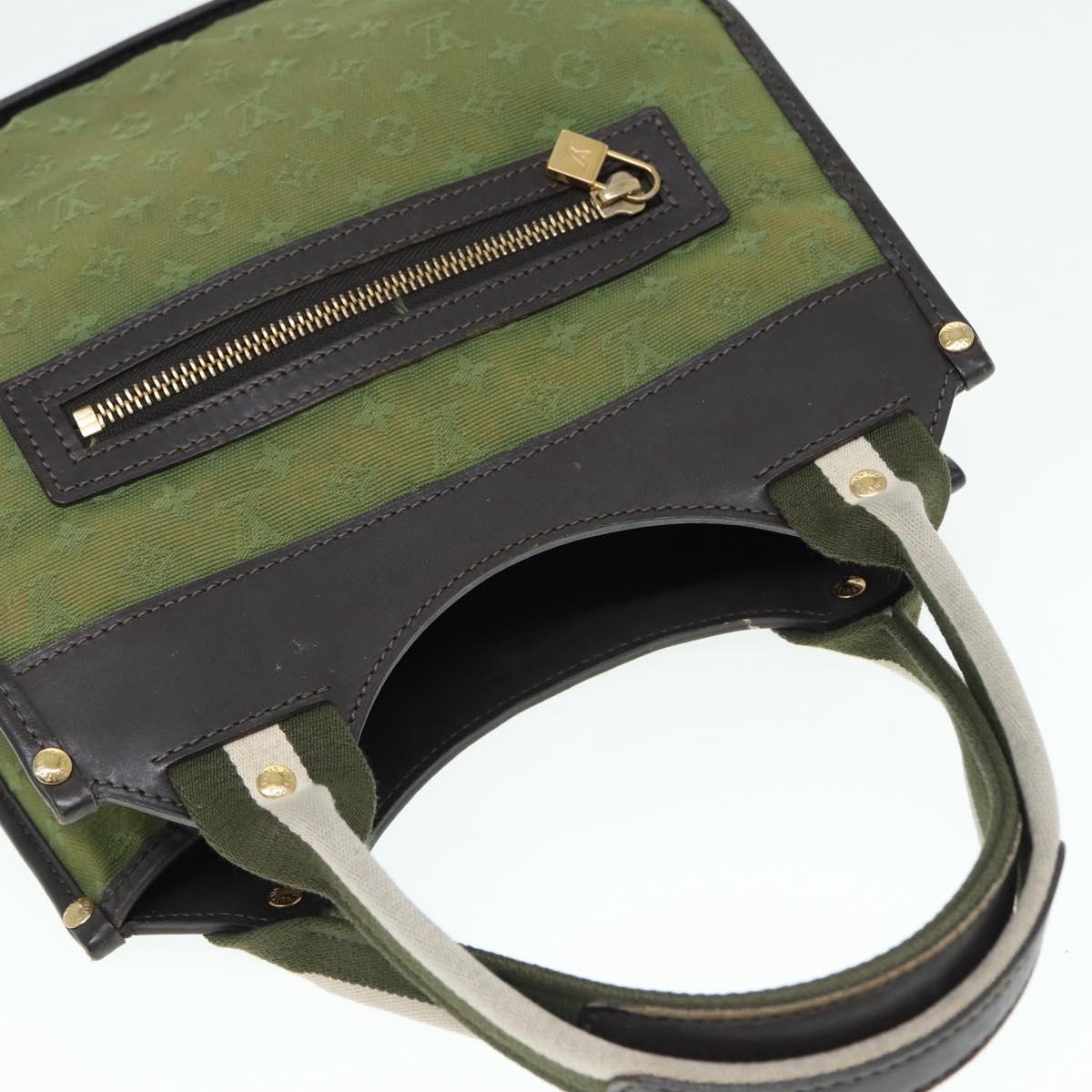 LOUIS VUITTON Monogram Mini Sac Catline Hand Bag TST Khaki M92327 LV th5235