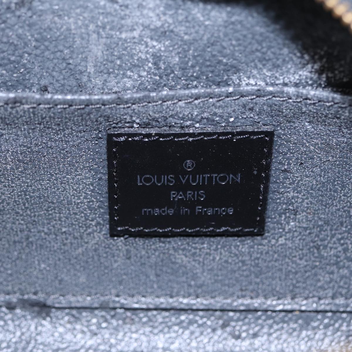 LOUIS VUITTON Epi Dauphine PM Pouch Black M48442 LV th5264
