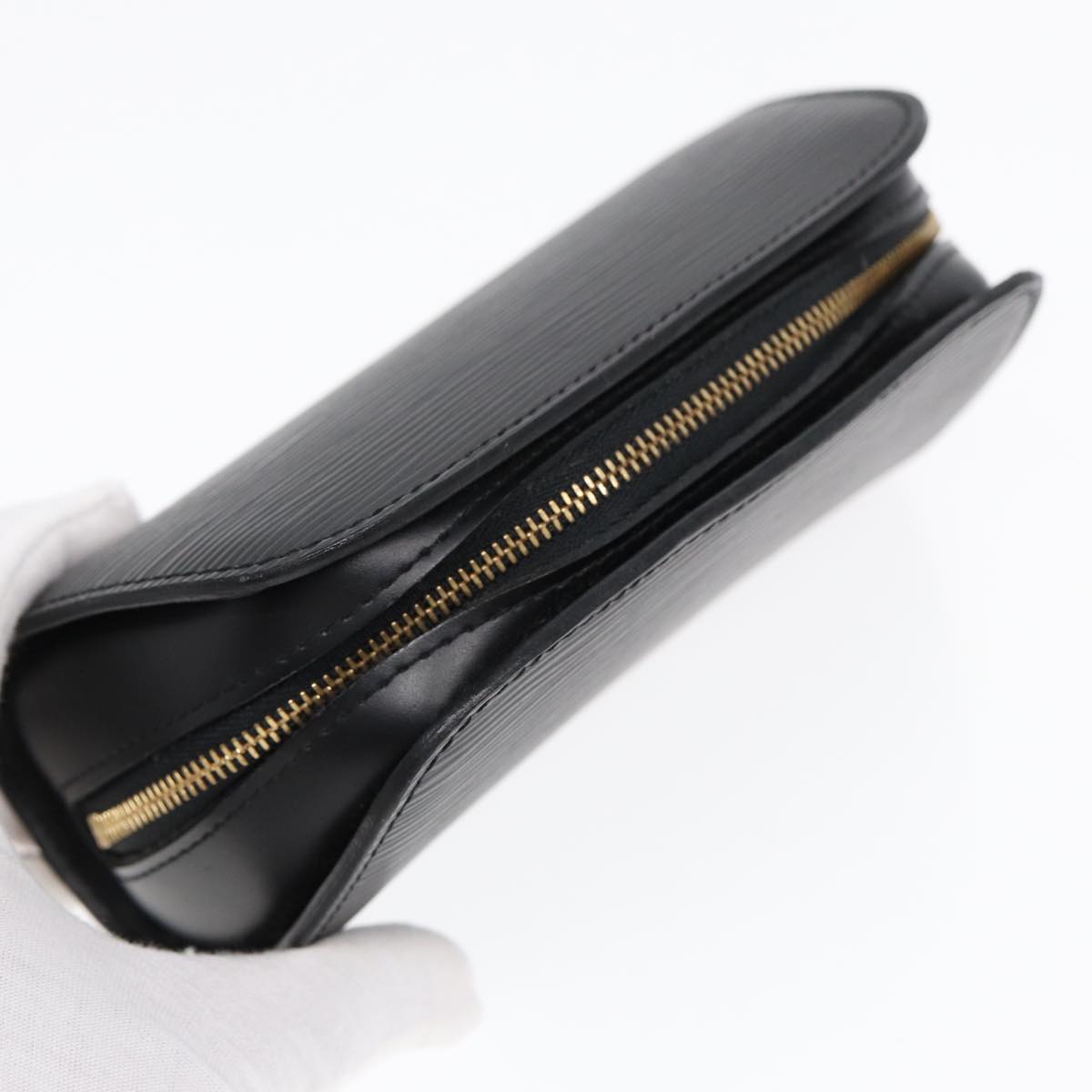 LOUIS VUITTON Epi Dauphine PM Pouch Black M48442 LV th5264