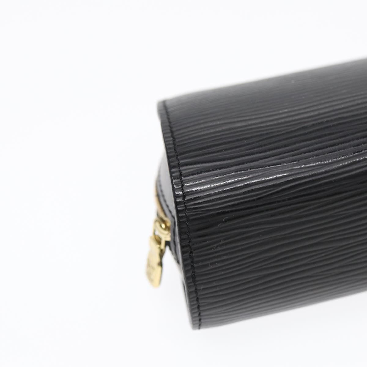 LOUIS VUITTON Epi Dauphine PM Pouch Black M48442 LV th5264