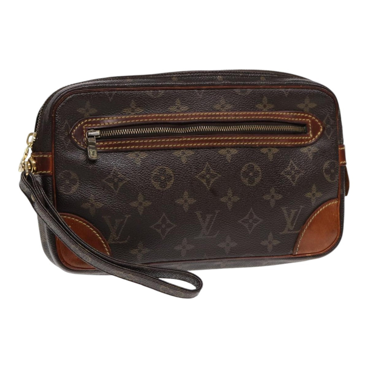 LOUIS VUITTON Monogram Marly Dragonne GM Clutch Bag M51825 LV th5265
