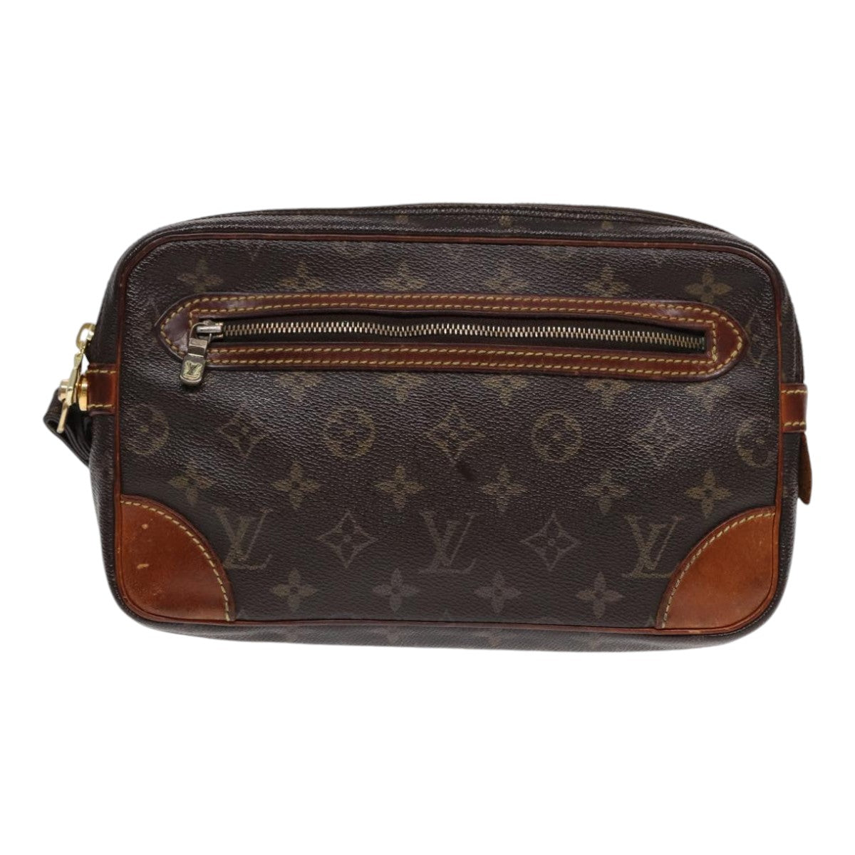 LOUIS VUITTON Monogram Marly Dragonne GM Clutch Bag M51825 LV th5265