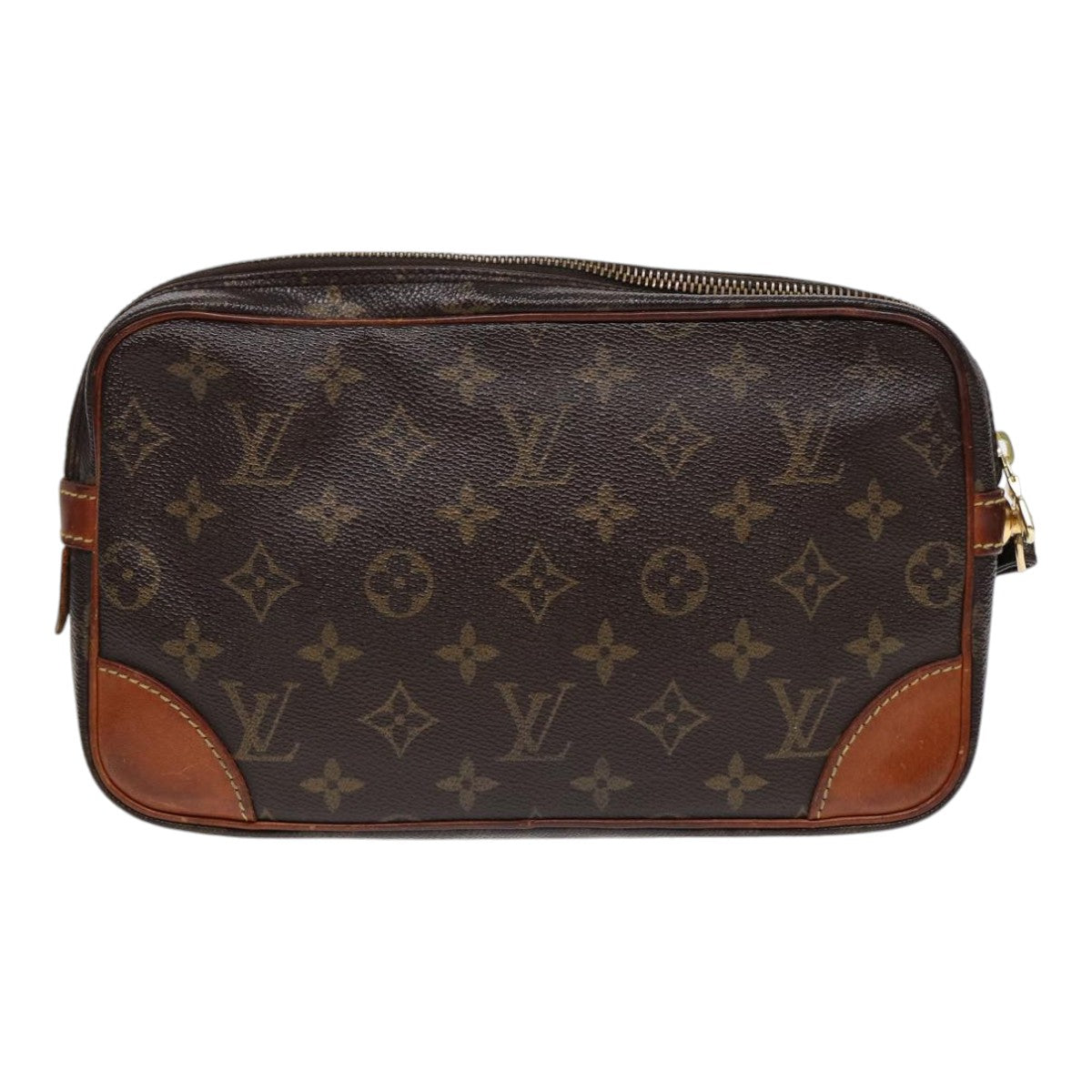 LOUIS VUITTON Monogram Marly Dragonne GM Clutch Bag M51825 LV th5265