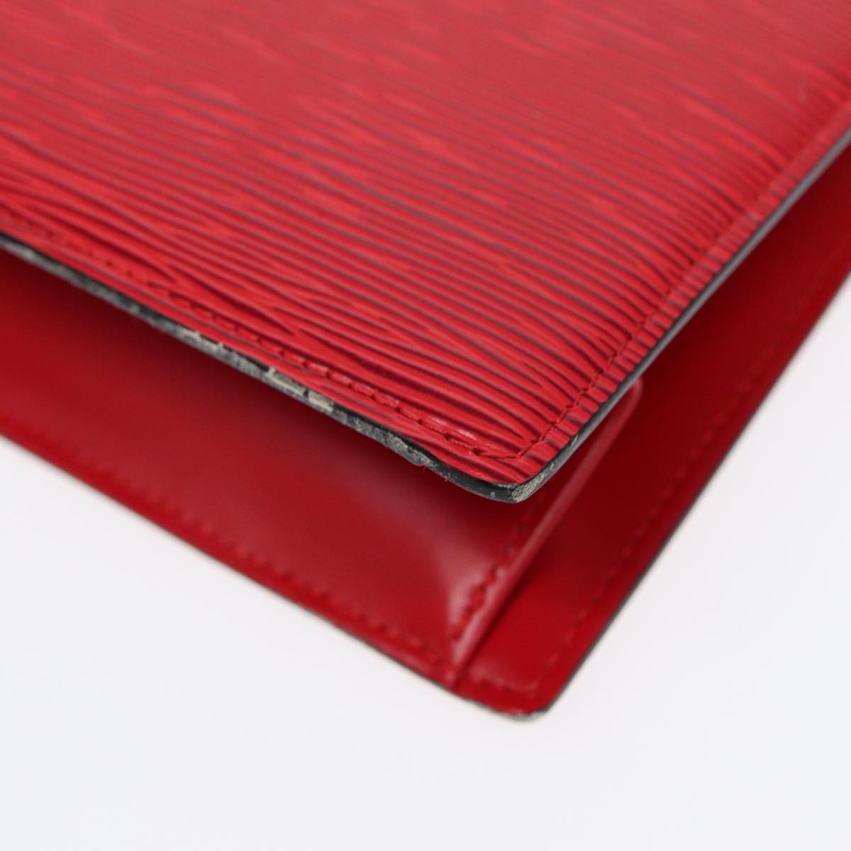 LOUIS VUITTON Epi Trousse Crete Clutch Bag Red M48407 LV th5268