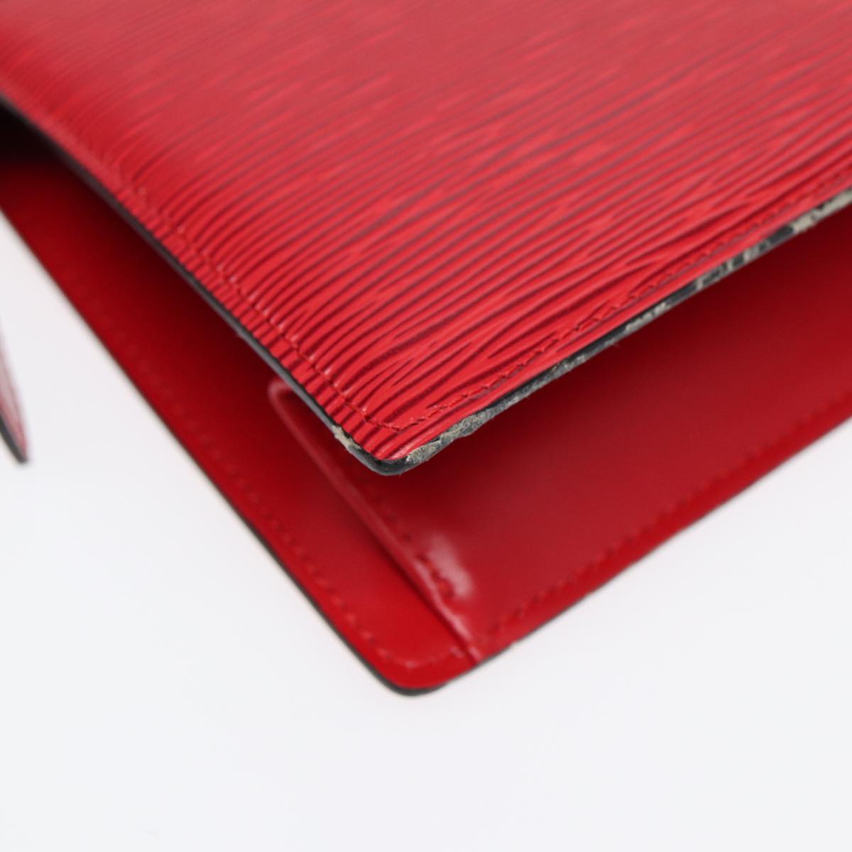 LOUIS VUITTON Epi Trousse Crete Clutch Bag Red M48407 LV th5268