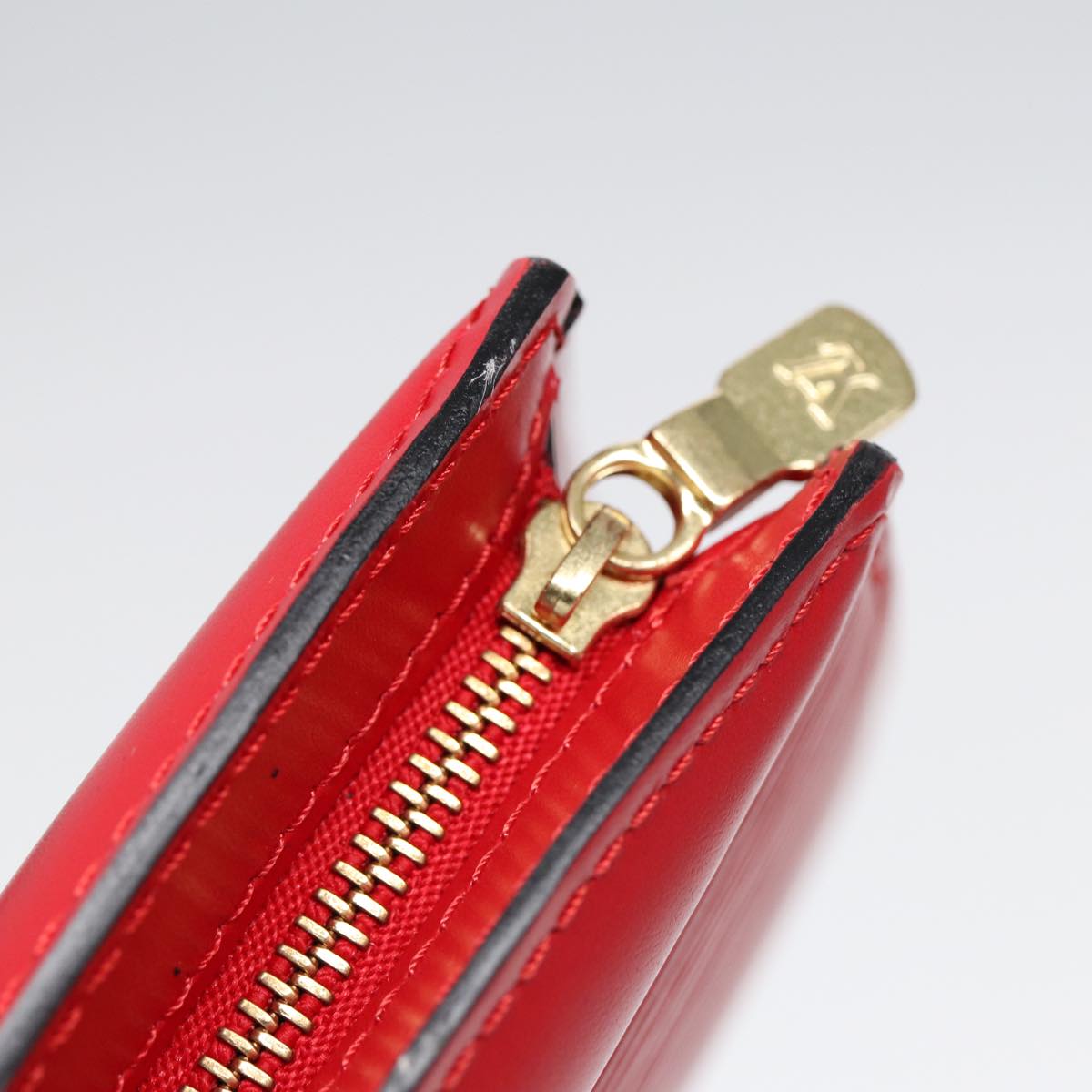 LOUIS VUITTON Epi Trousse Crete Clutch Bag Red M48407 LV th5268