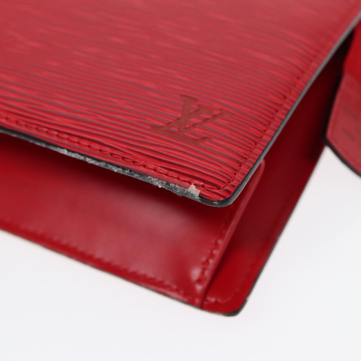 LOUIS VUITTON Epi Trousse Crete Clutch Bag Red M48407 LV th5268
