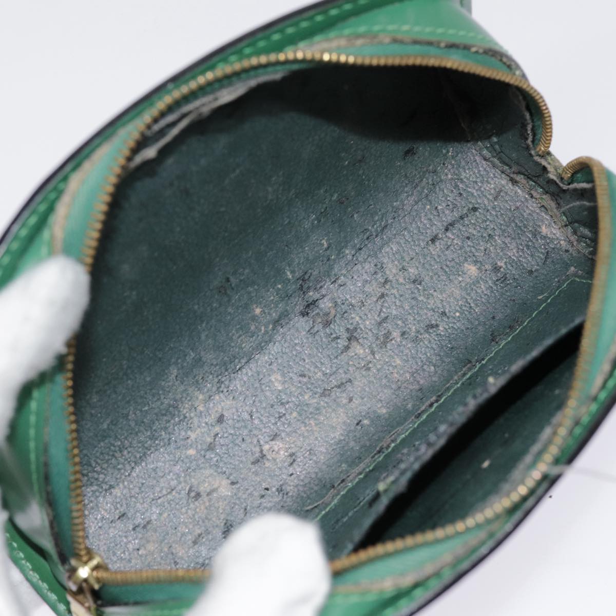 LOUIS VUITTON Epi Dauphine PM Cosmetic Pouch Green M48444 LV th5272