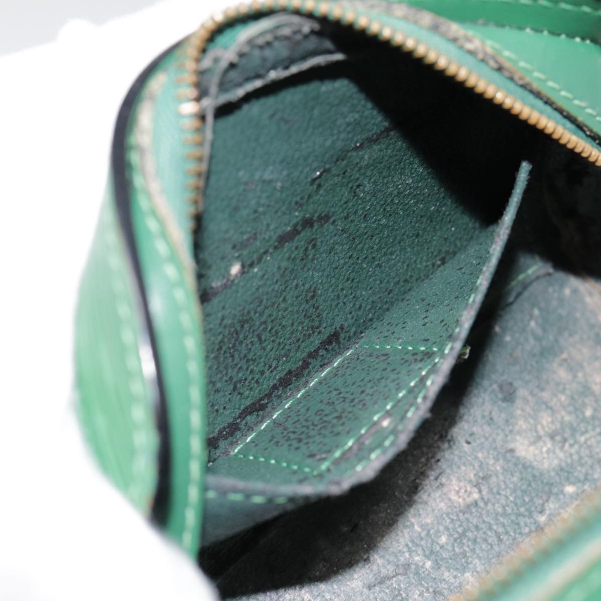 LOUIS VUITTON Epi Dauphine PM Cosmetic Pouch Green M48444 LV th5272