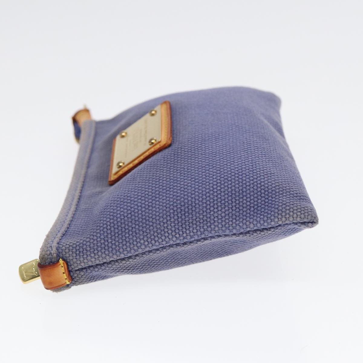LOUIS VUITTON Antigua Pochette Platt PM Pouch Blue M40070 LV th5273