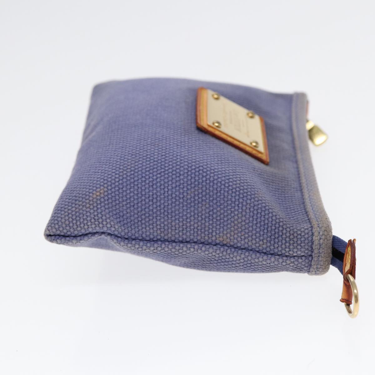 LOUIS VUITTON Antigua Pochette Platt PM Pouch Blue M40070 LV th5273