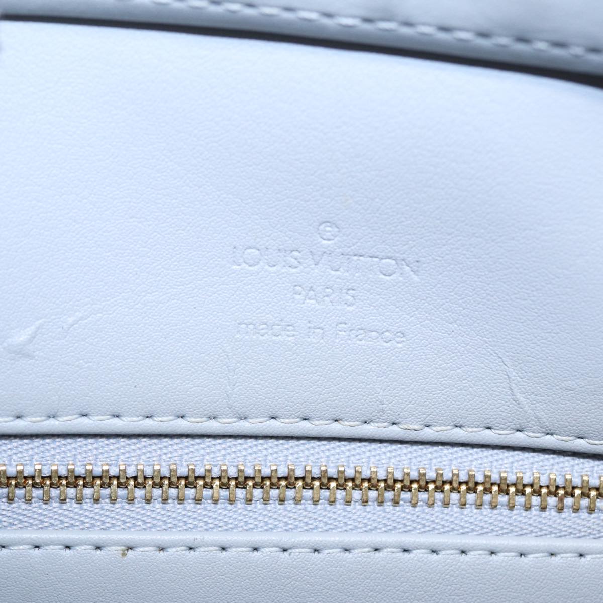 LOUIS VUITTON Monogram Vernis Houston Hand Bag Gris M91053 LV th5274