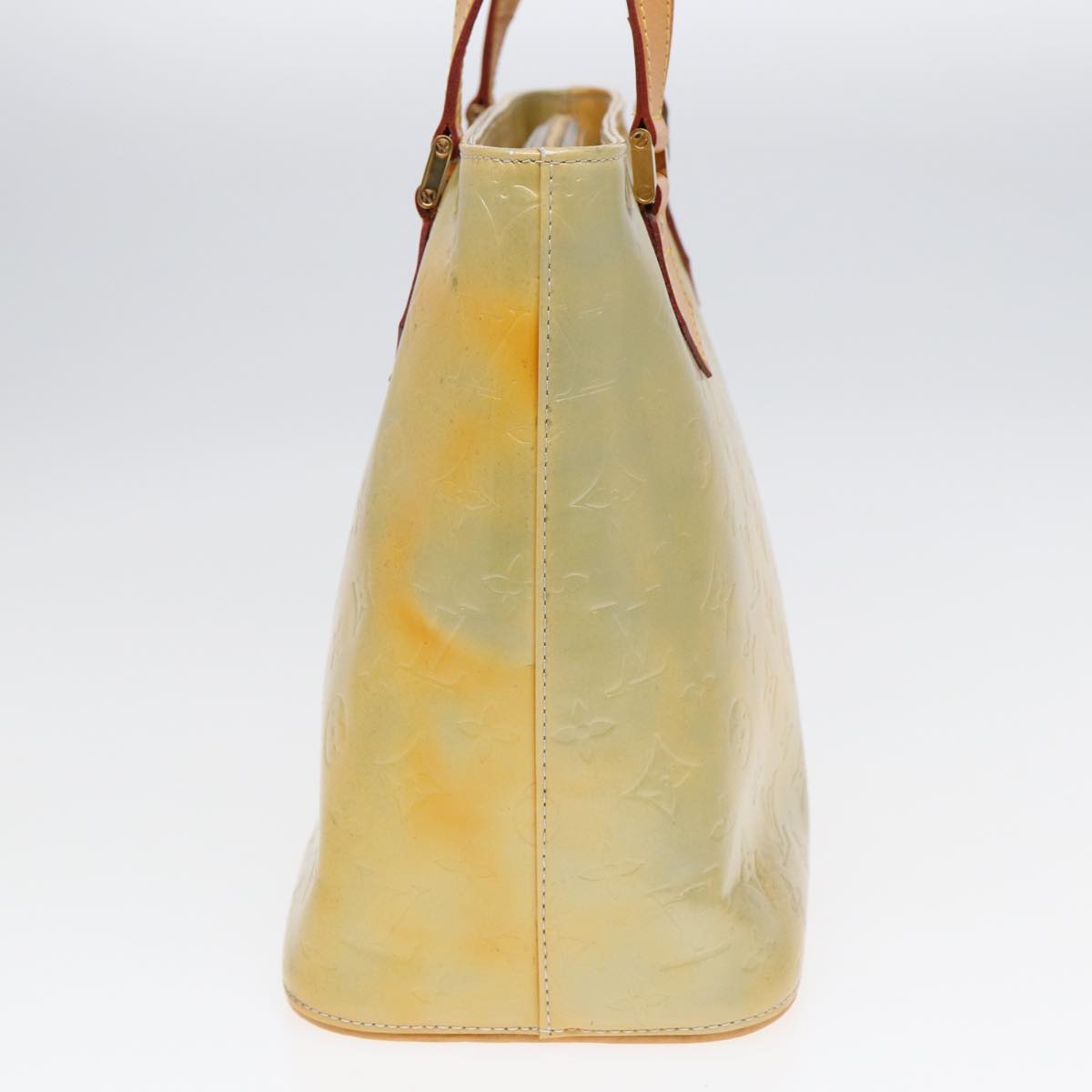 LOUIS VUITTON Monogram Vernis Houston Hand Bag Gris M91053 LV th5274