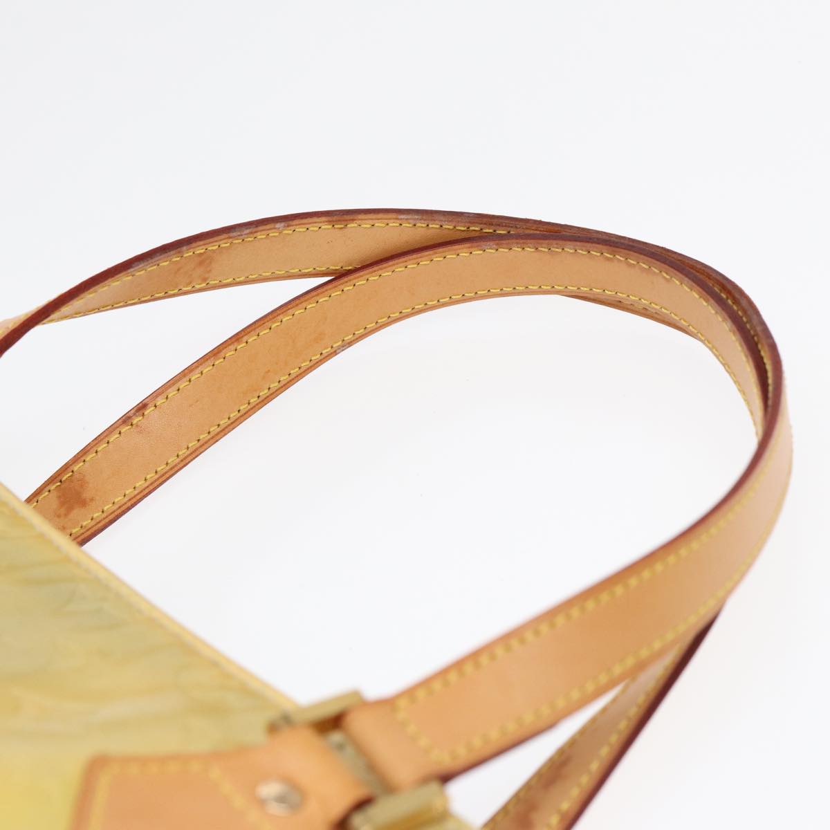 LOUIS VUITTON Monogram Vernis Houston Hand Bag Gris M91053 LV th5274