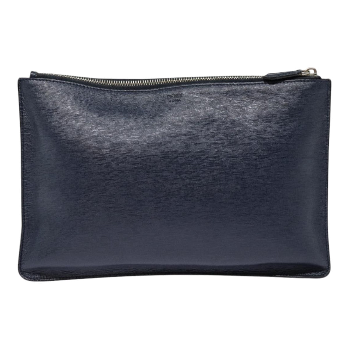 Luxury Fendi Bugs Monster Clutch Bag PVC Leather Navy Silverth5282