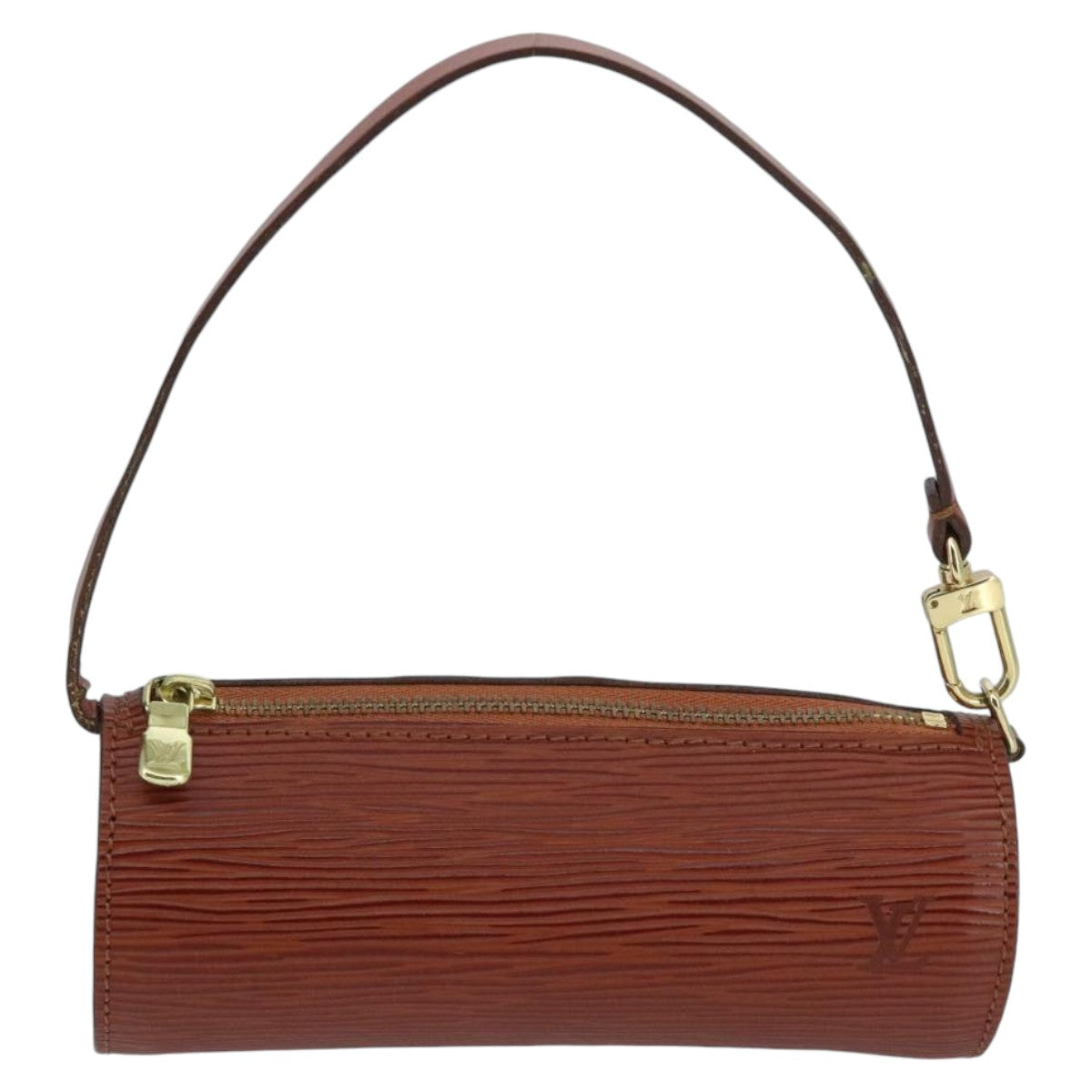 LOUIS VUITTON Epi Soufflot Pouch Brown LV th5313
