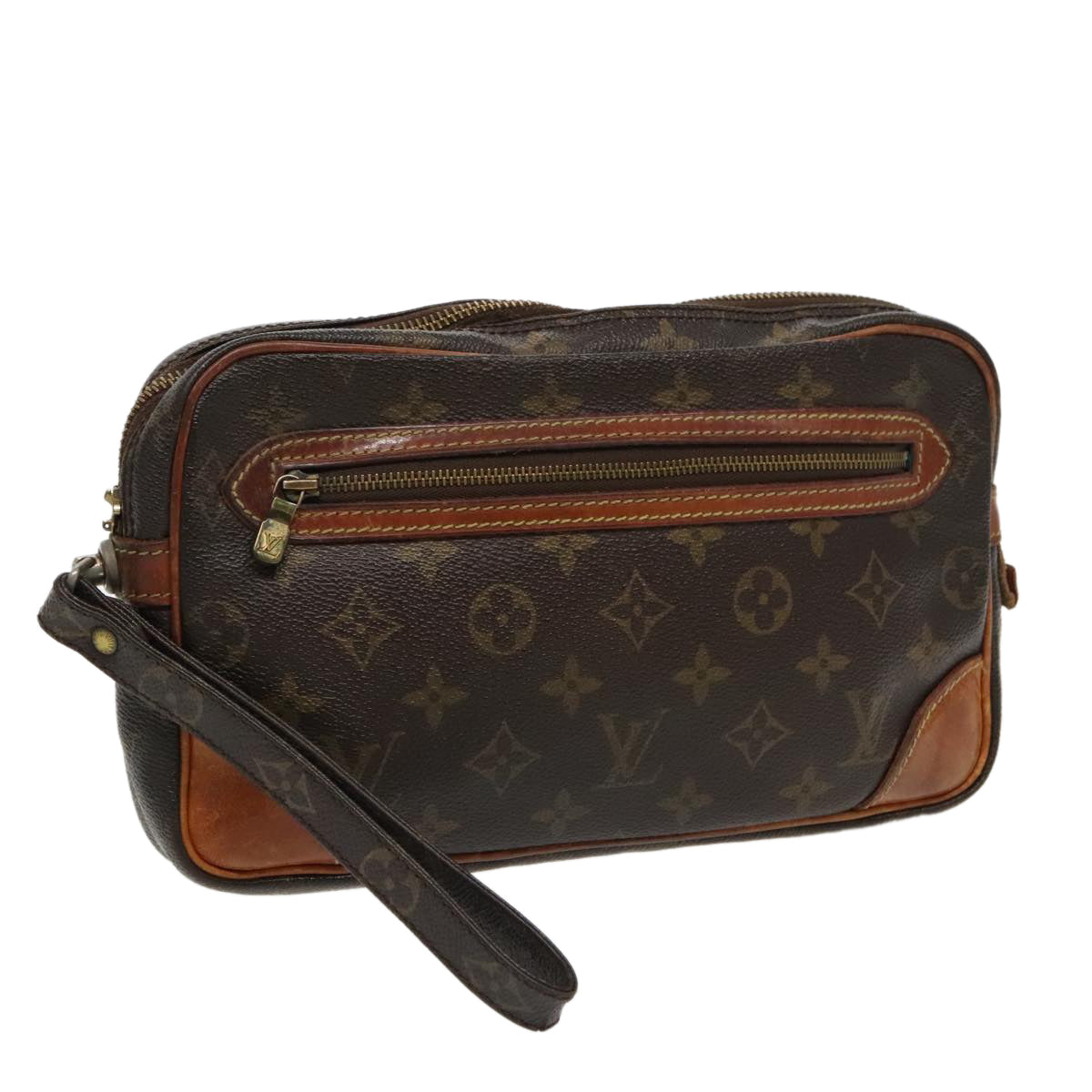 LOUIS VUITTON Monogram Marly Dragonne GM Clutch Bag M51825 LV th5359