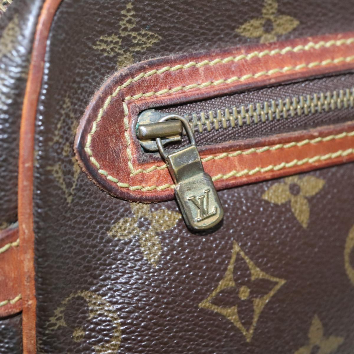 LOUIS VUITTON Monogram Marly Dragonne GM Clutch Bag M51825 LV th5359
