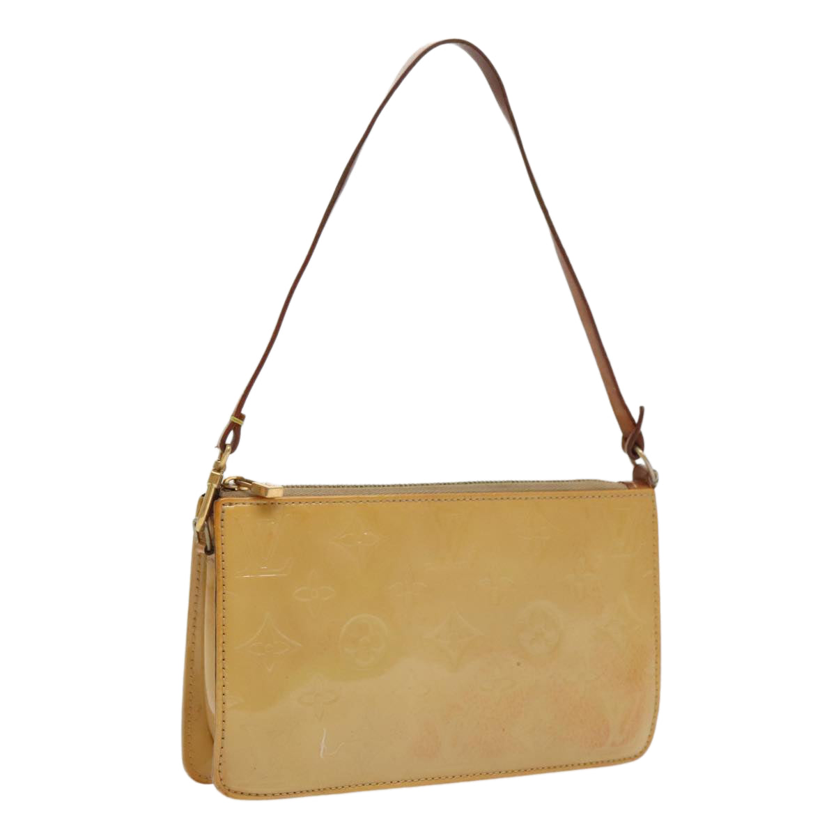 LOUIS VUITTON Monogram Vernis Lexington Accessory Pouch Beige M91010 th5369