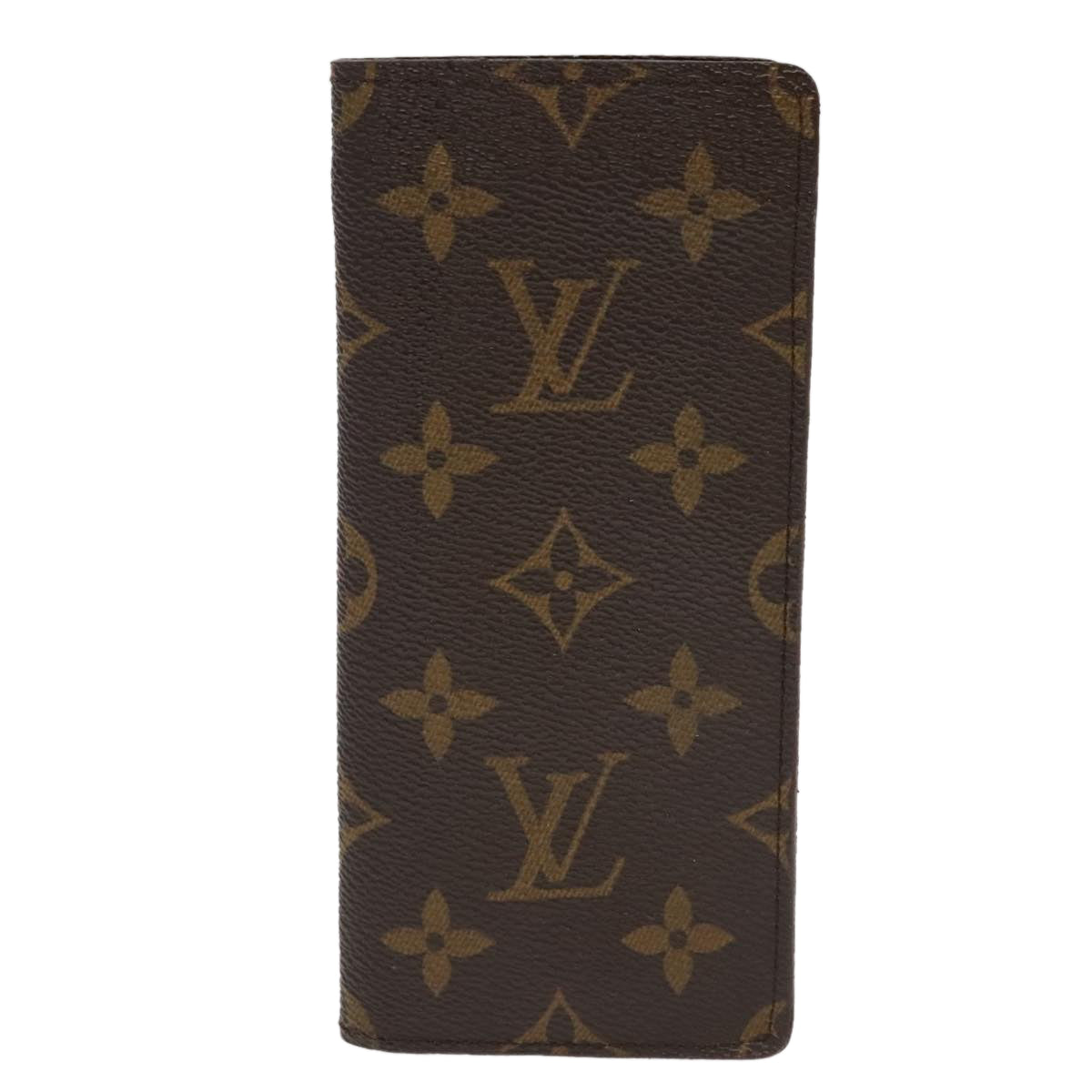 LOUIS VUITTON Monogram Etui Lunette Simple Glasses Case M62962 LV th5409