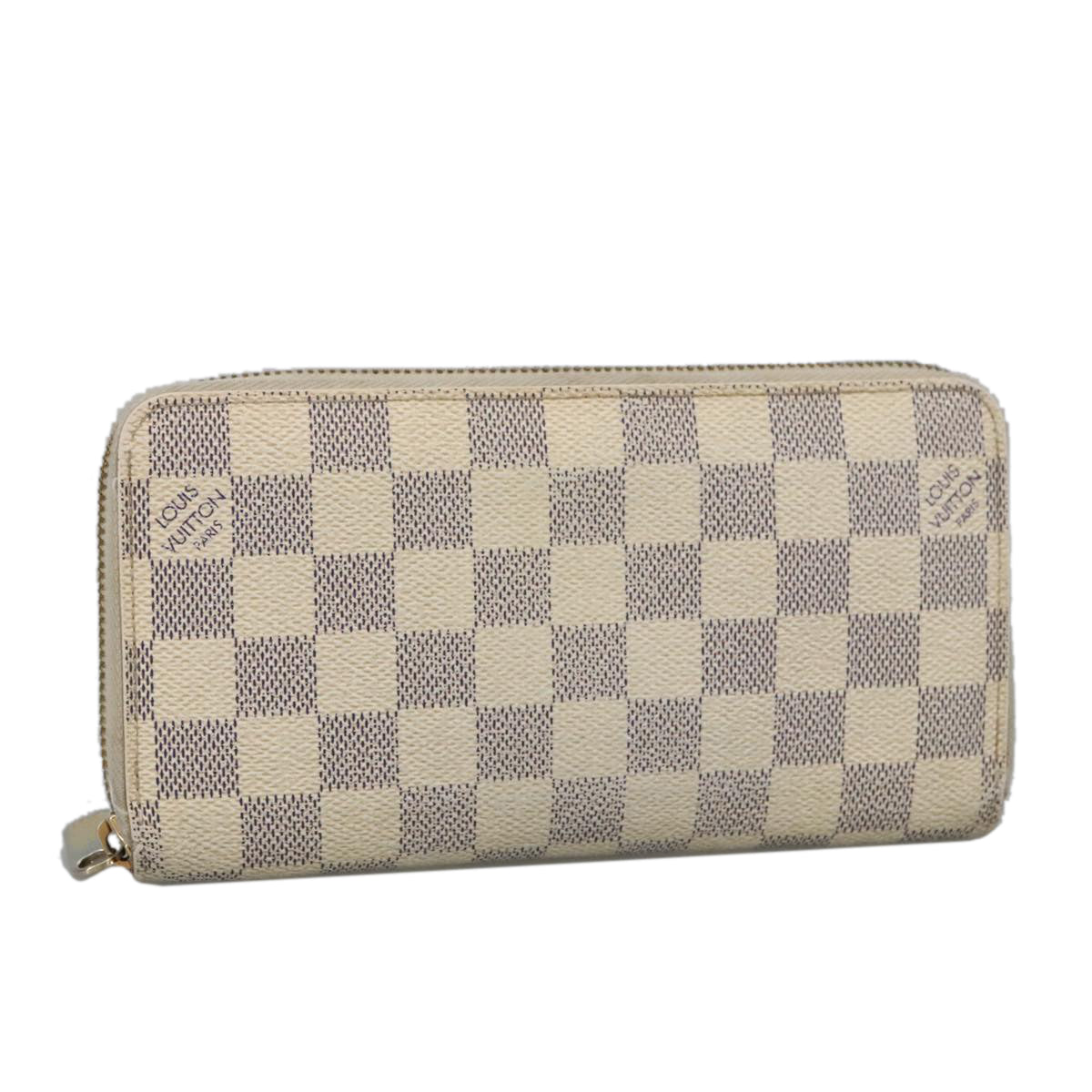 LOUIS VUITTON Damier Azur Zippy Wallet Long Wallet N60019 LV th5424
