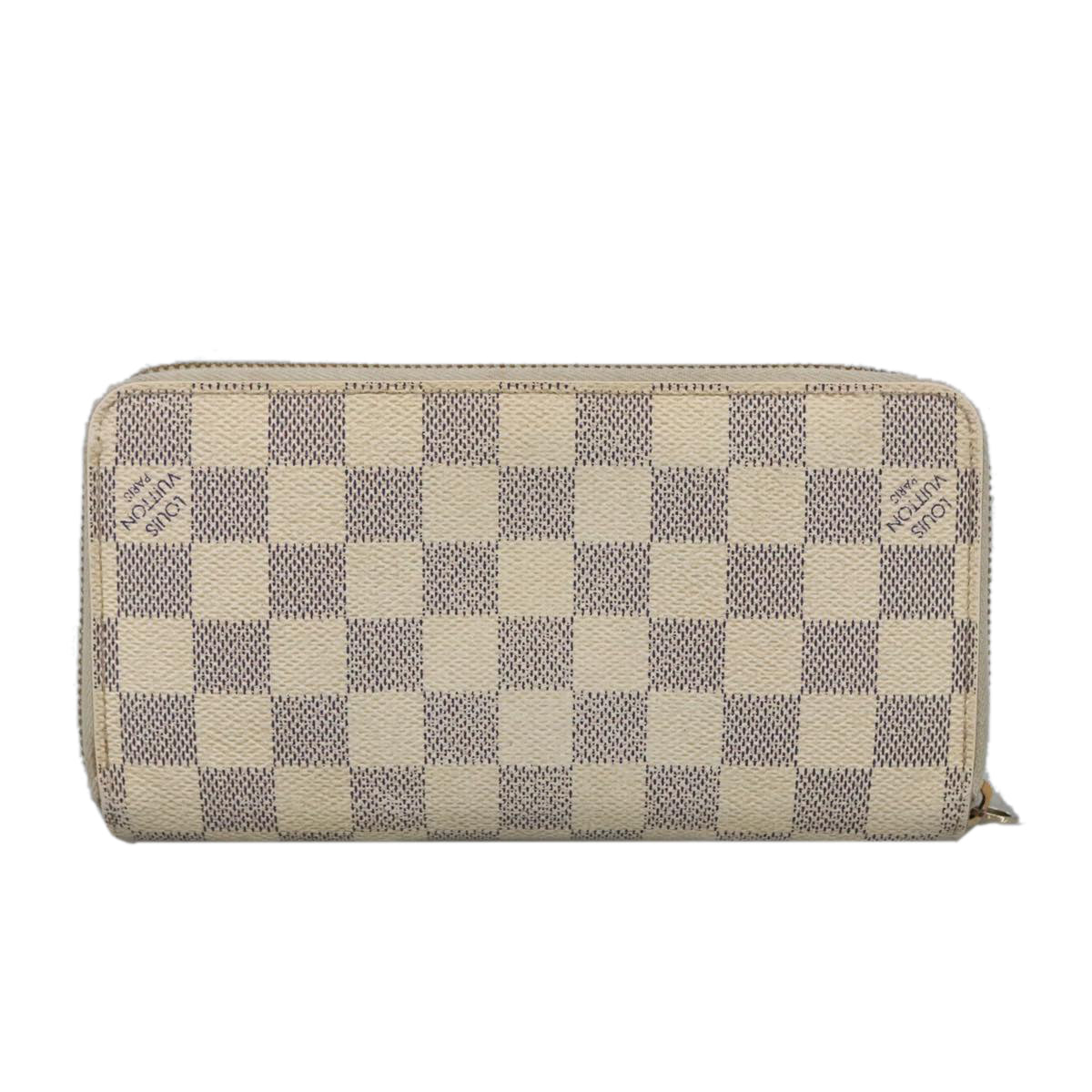 LOUIS VUITTON Damier Azur Zippy Wallet Long Wallet N60019 LV th5424