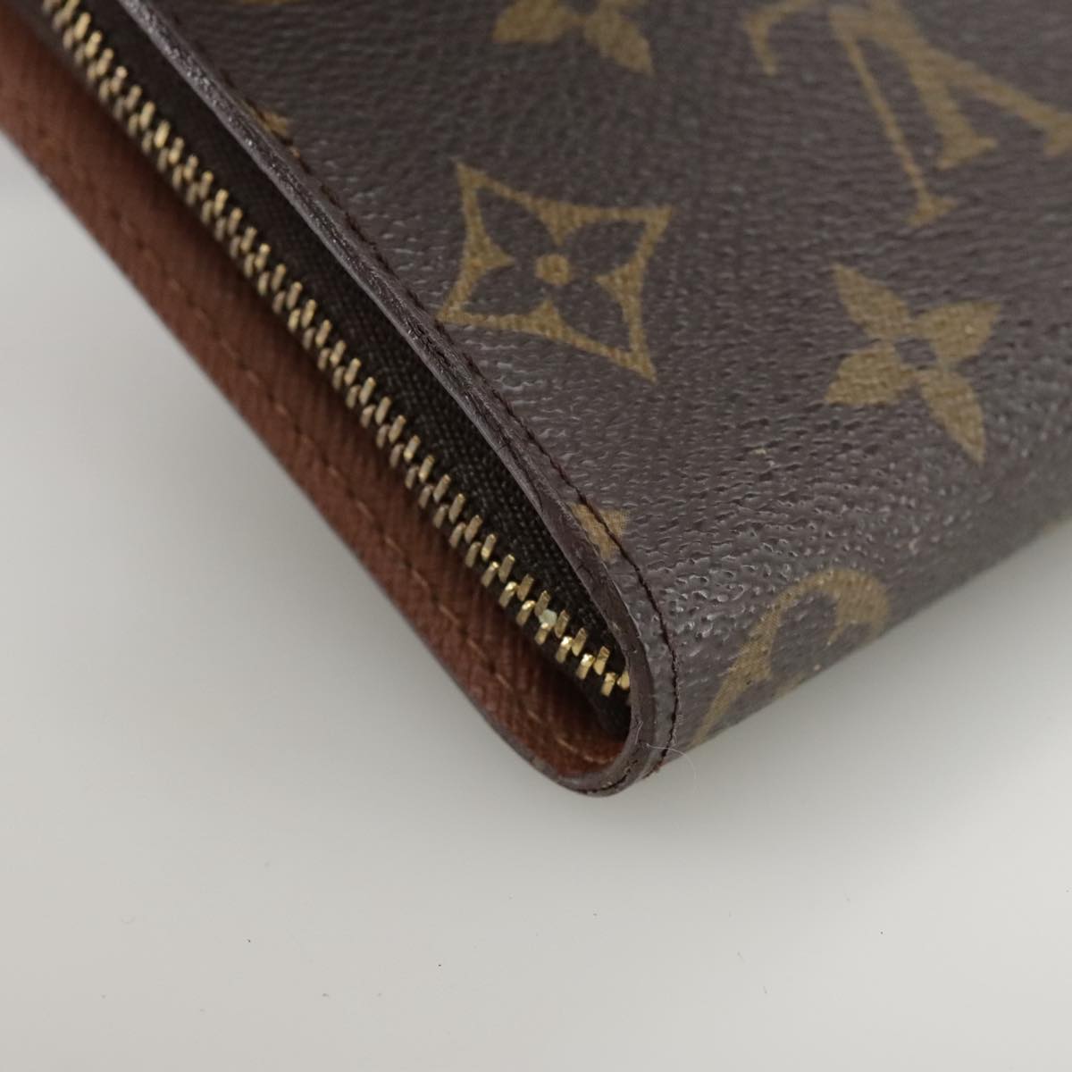 LOUIS VUITTON Monogram Porte Monnaie Zip Long Wallet M61727 LV th5588