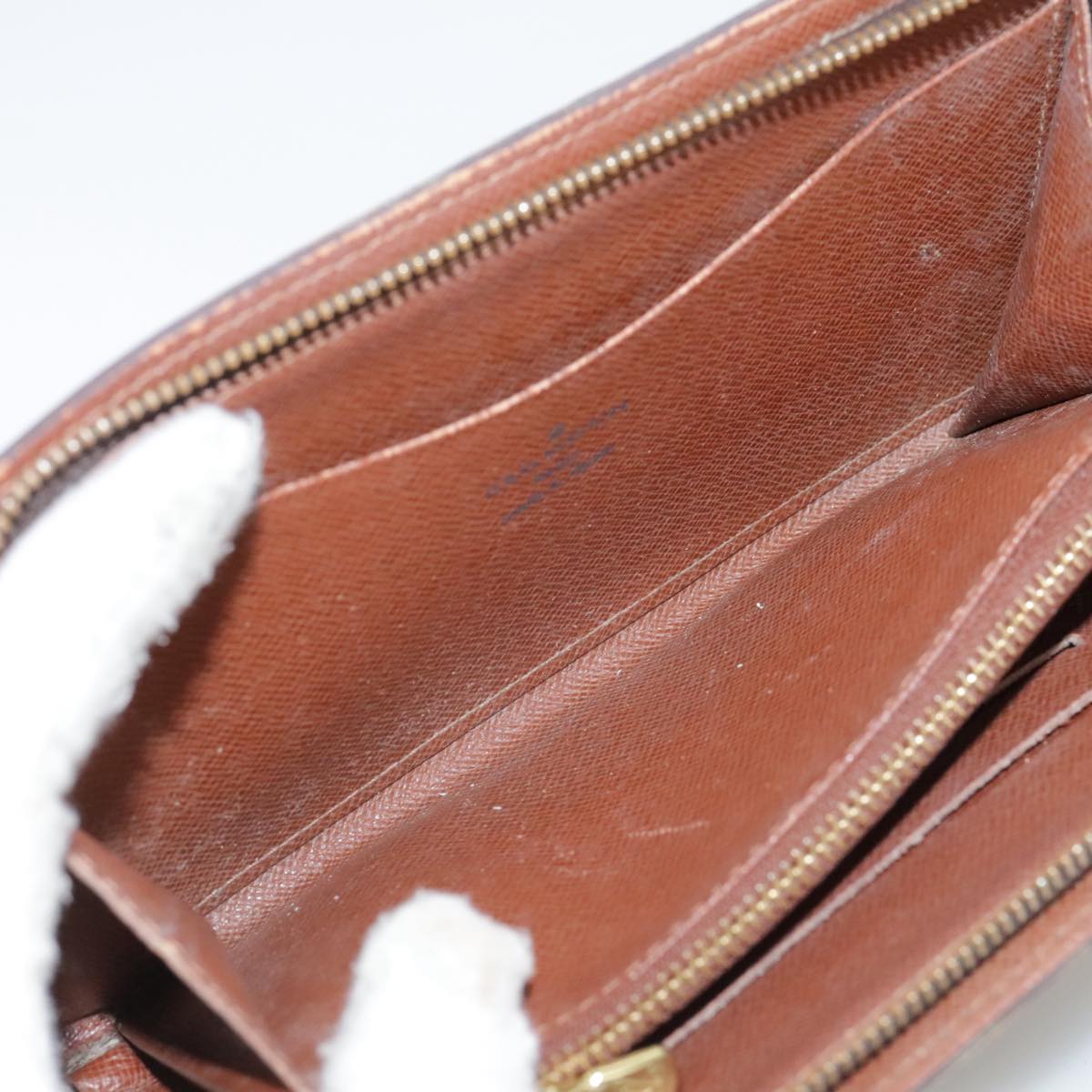 LOUIS VUITTON Monogram Porte Monnaie Zip Long Wallet M61727 LV th5588
