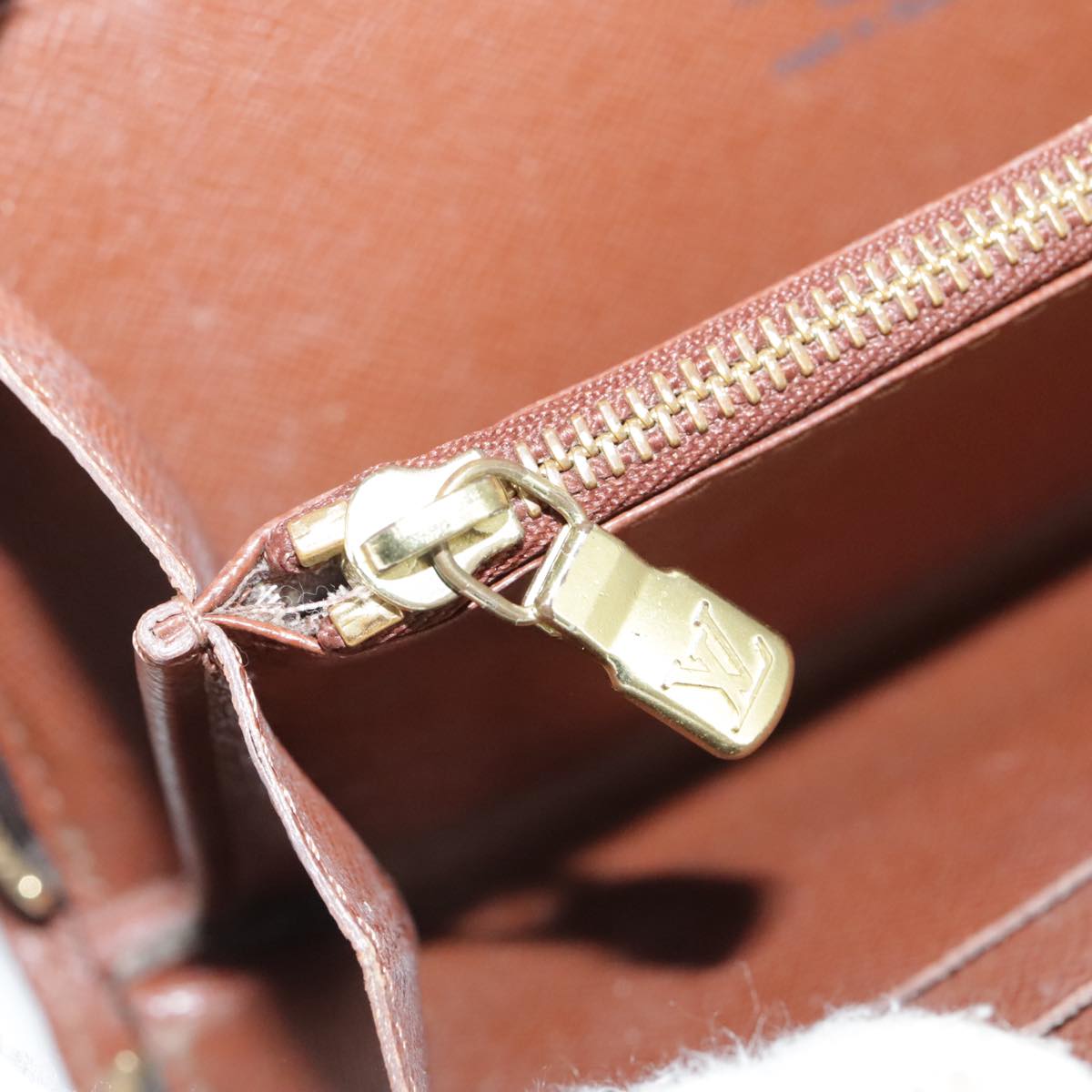 LOUIS VUITTON Monogram Porte Monnaie Zip Long Wallet M61727 LV th5588