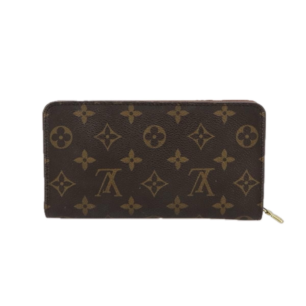 LOUIS VUITTON Monogram Porte Monnaie Zip Long Wallet M61727 LV th5588