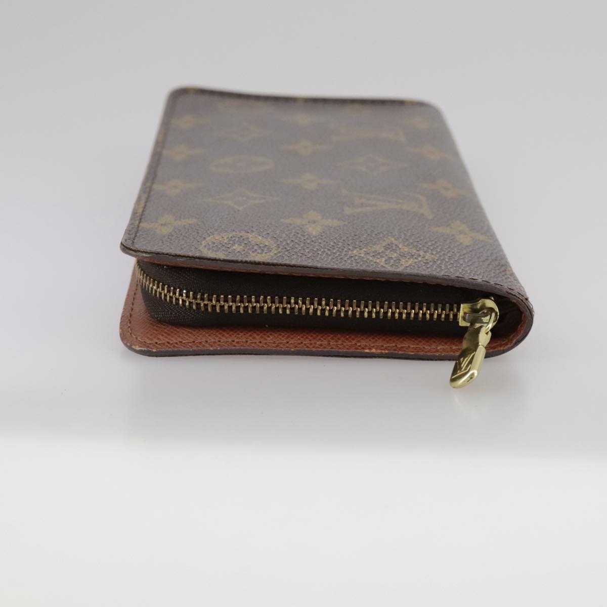 LOUIS VUITTON Monogram Porte Monnaie Zip Long Wallet M61727 LV th5588