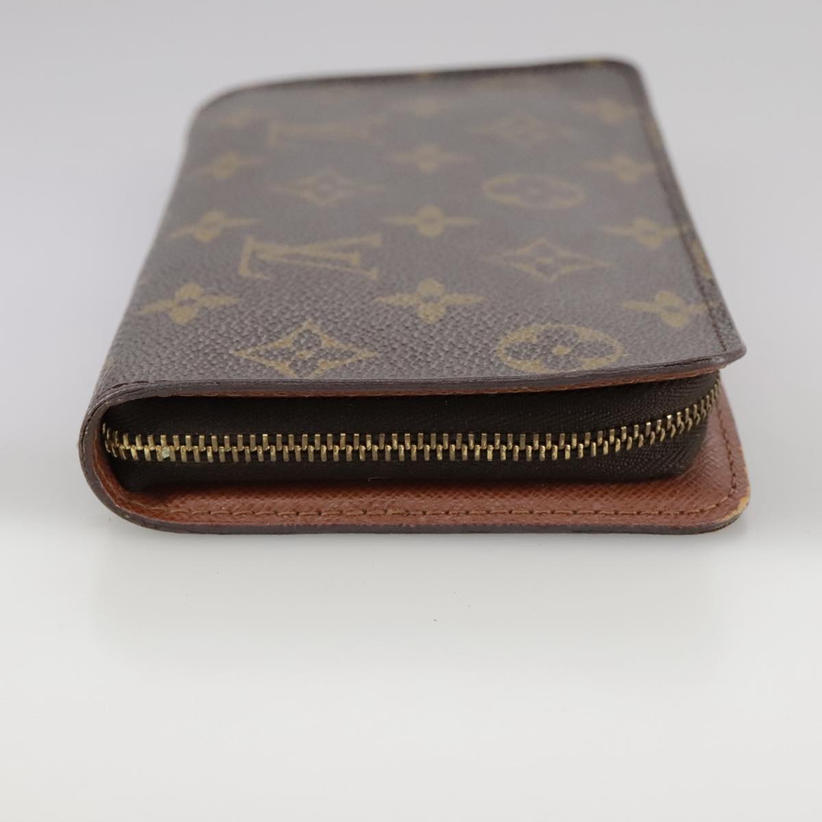 LOUIS VUITTON Monogram Porte Monnaie Zip Long Wallet M61727 LV th5588