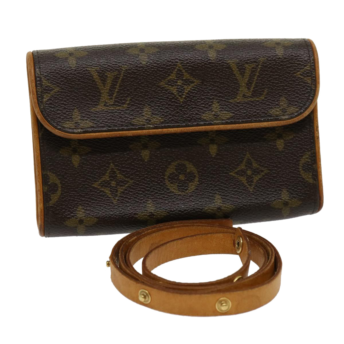 LOUIS VUITTON Monogram Pochette Florentine Bum Bag M51855 LV 30413