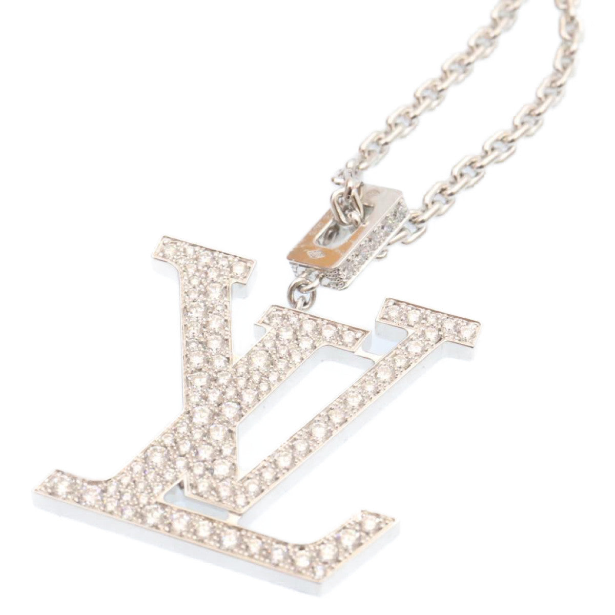 LOUIS VUITTON Pandantif LV XL Necklace White Gold Diamond Q93821 27695S