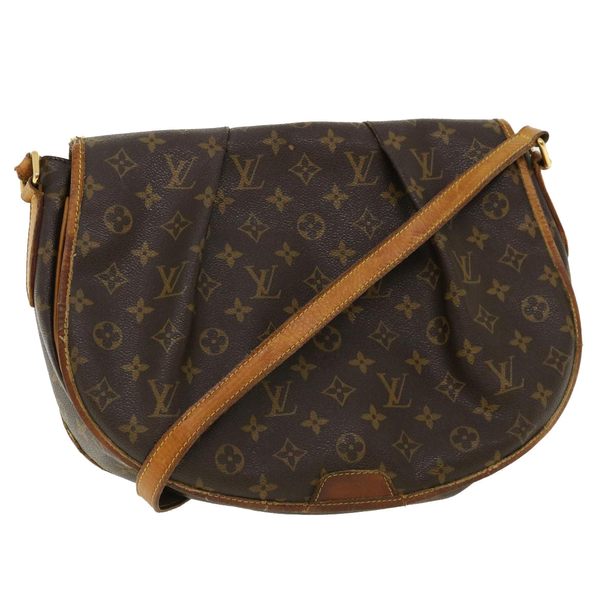 LOUIS VUITTON Monogram Menilmontant MM Shoulder Bag M40473 LV ti796