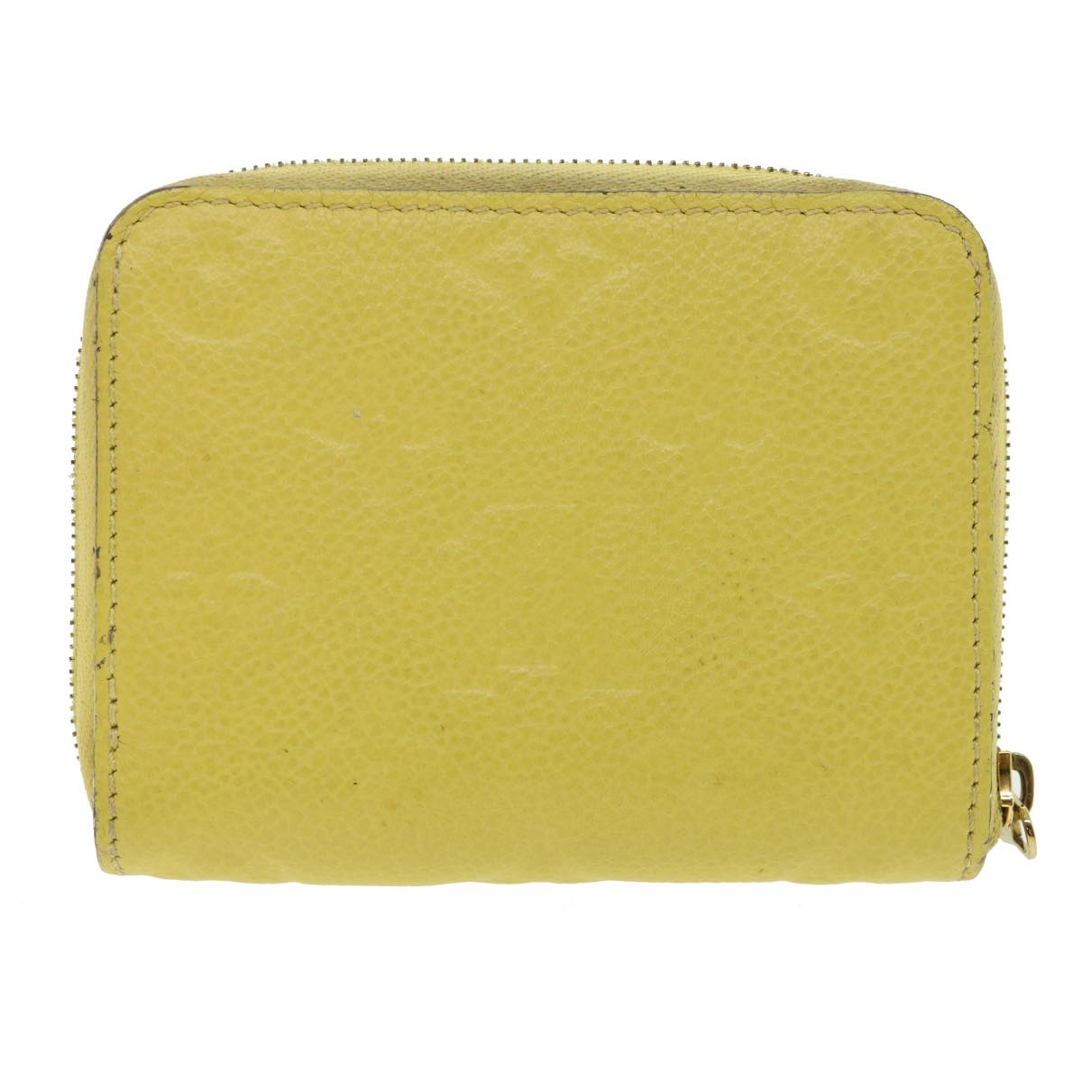 LOUIS VUITTON Monogram Empreinte Zippy Coin Purse Coin Purse Yellow 34649