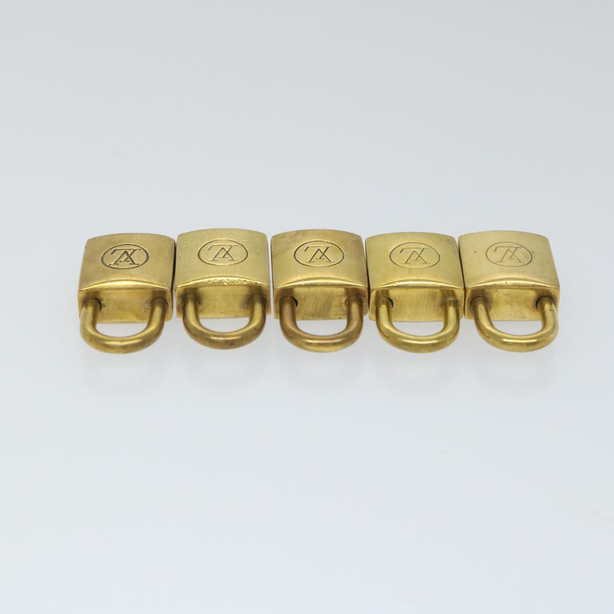 LOUIS VUITTON Padlock Old Model 10set Padlock Vintage Gold Tone LV cr901