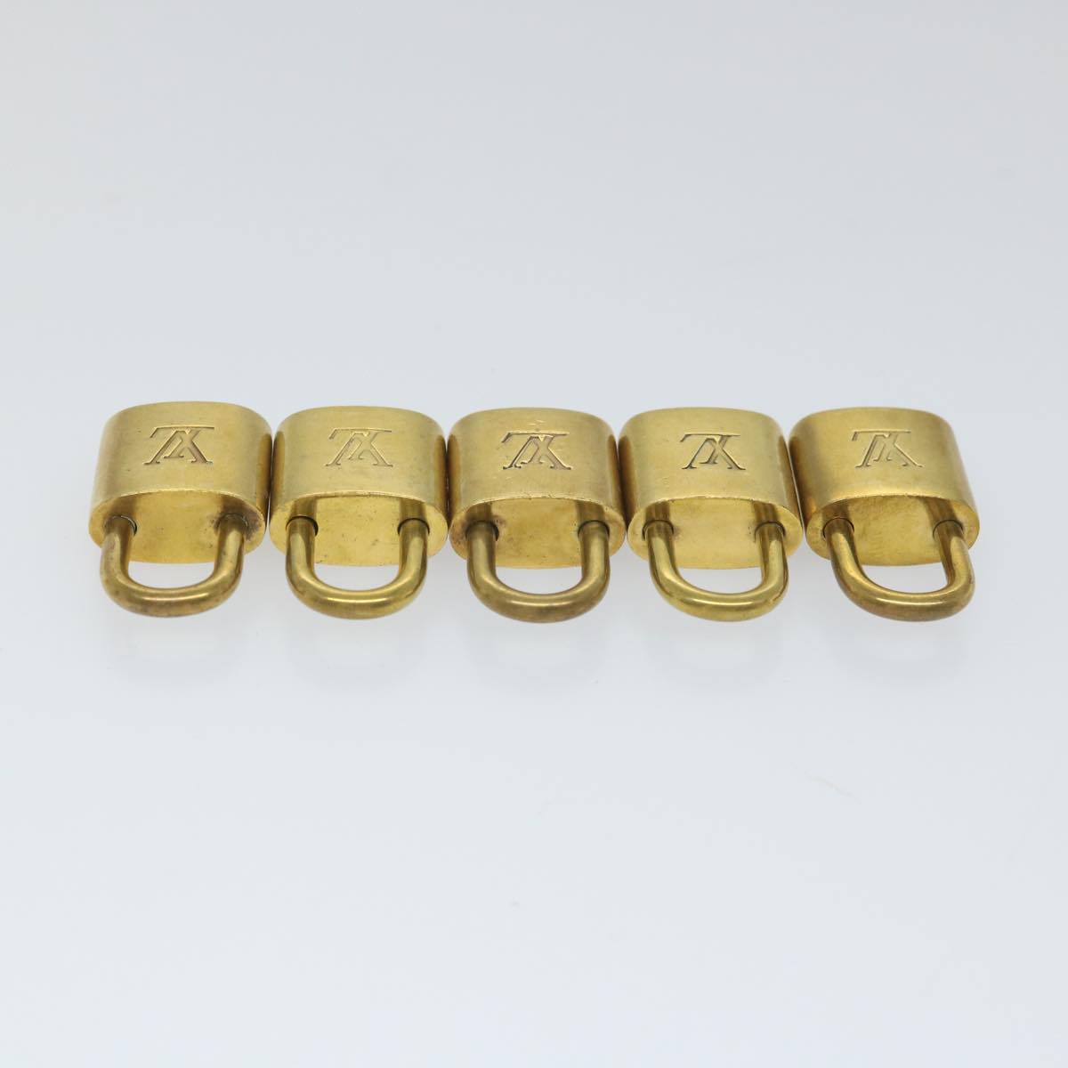 LOUIS VUITTON Padlock 10set Gold Tone LV cr899