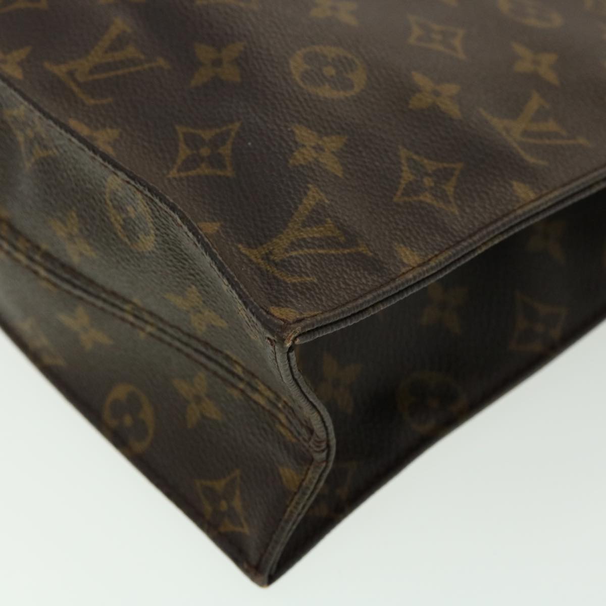 LOUIS VUITTON Monogram Sac Plat Hand Bag M51140 LV bs1840