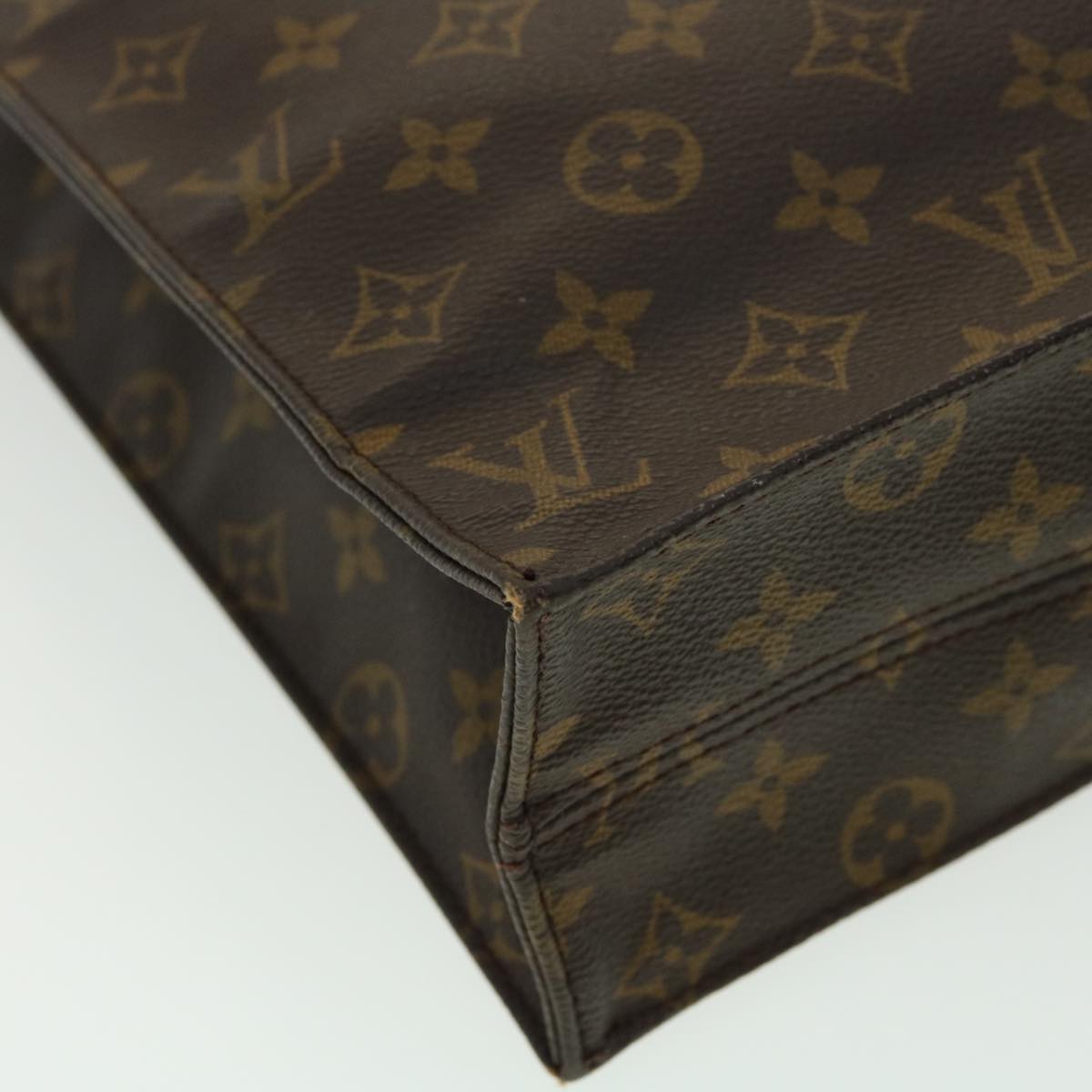 LOUIS VUITTON Monogram Sac Plat Hand Bag M51140 LV bs1840