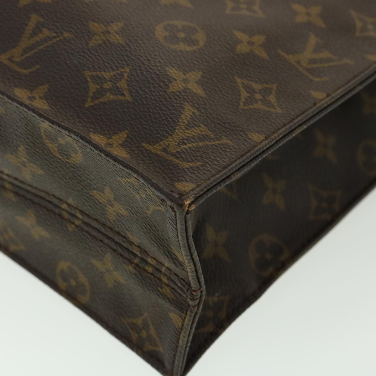 LOUIS VUITTON Monogram Sac Plat Hand Bag M51140 LV bs1840