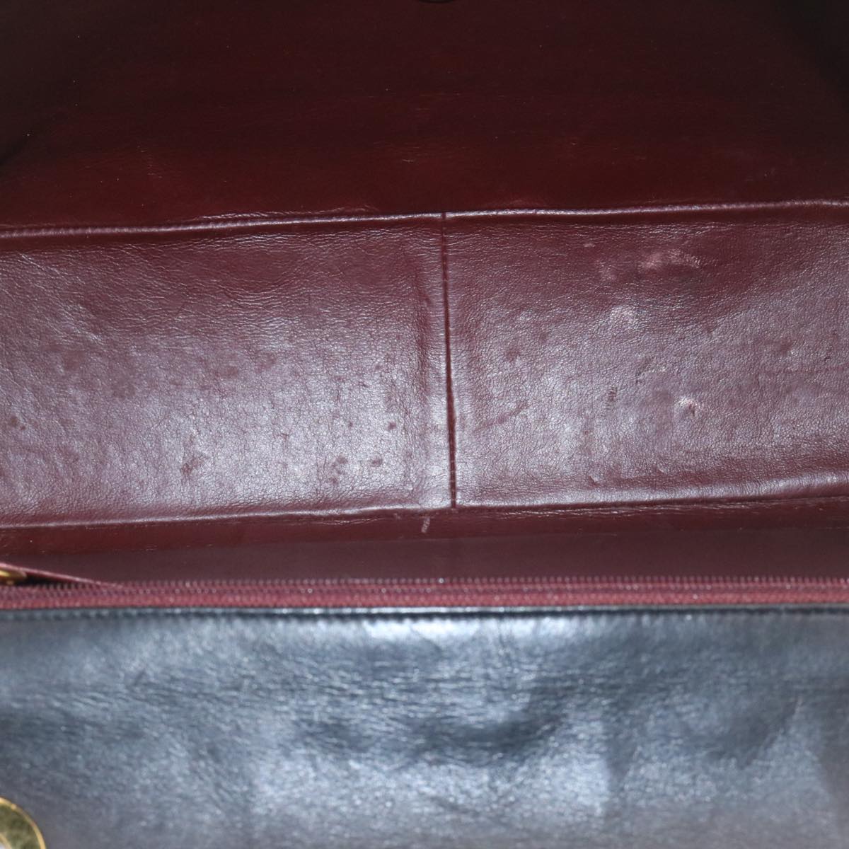 CHANEL Big Matelasse Flap Chain Shoulder Bag Lamb Skin Black Gold  am1276gA
