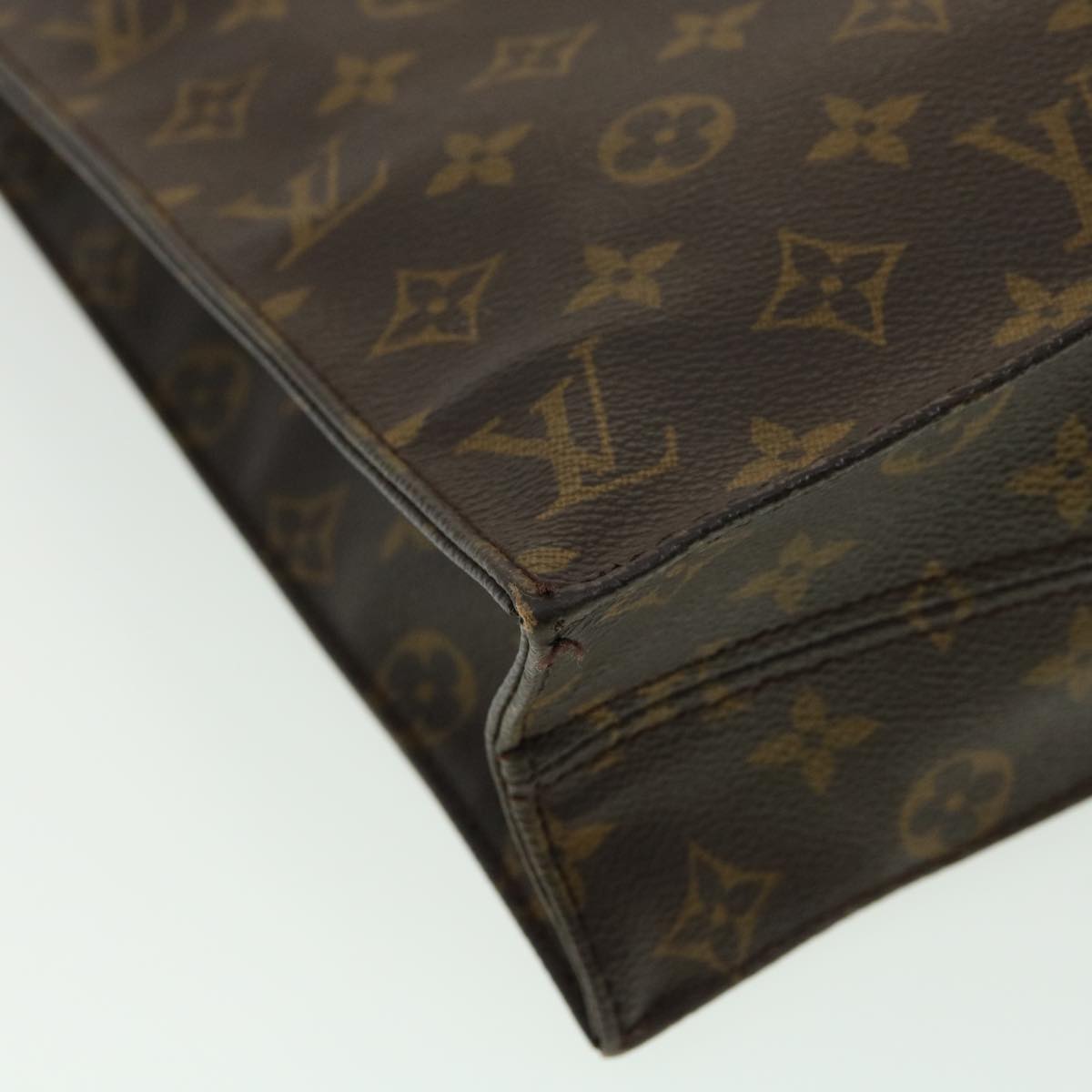 LOUIS VUITTON Monogram Sac Plat Hand Bag M51140 LV bs1840