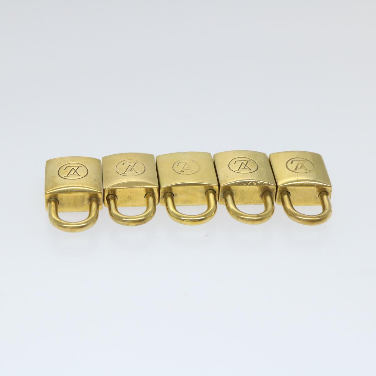 LOUIS VUITTON Padlock Old Model 10set Vintage Gold Tone LV cr902
